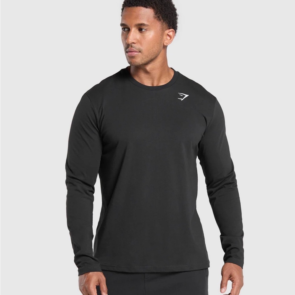 Gymshark men’s Crest long sleeve cotton shirt